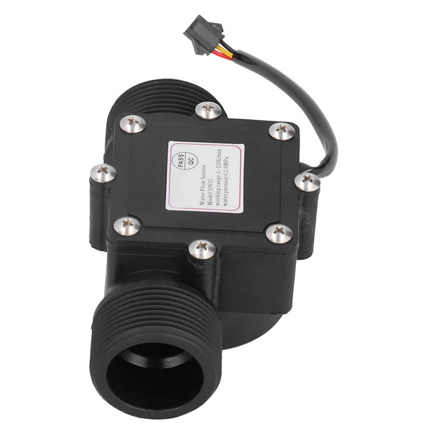 YF‑DN32 G1-1/4in Industrial Flow Meter Pipe Water Flowmeter Counter Hall Sensor DC3‑24V