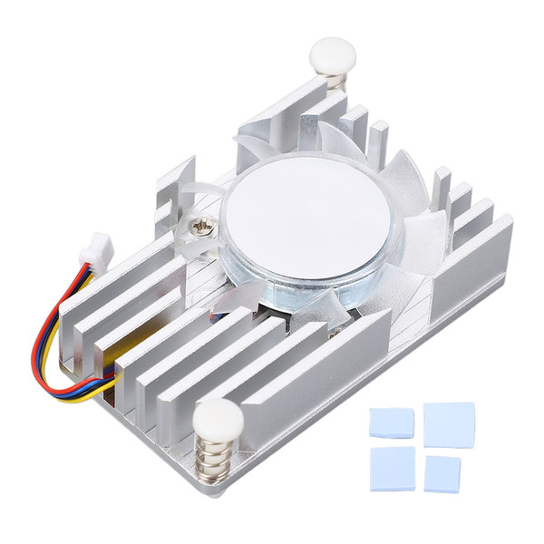 Heatsink for RasPi 5 5B Excellent Heat Dissipation Aluminum Heatsink with PWM Cooling Fan