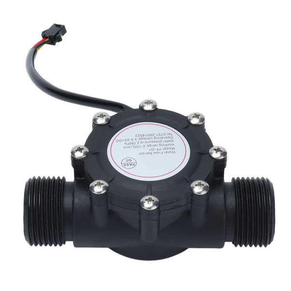 Water Flow Sensor Meter Flowmeter DN25 1.3in Nylon for Swimming Pool Pipe Water Works