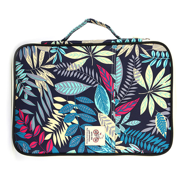 Multi-Functional A4 Document Bags Portfolio Organizer Waterproof Travel Pouch Zippered Case for Pads Notebooks Pens ID Card Gift for Students Travelers Businessman