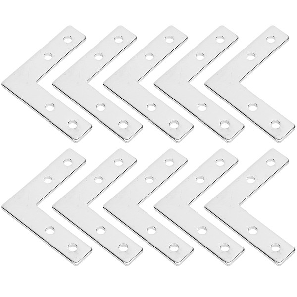 10Pcs Aluminium Profiles Connection Plate Carbon Steel Connetcing Fasteners 202020L Plate
