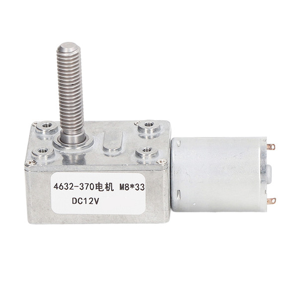 DC12V Gear Electric Motor High Torsion CW CCW Self Locking Worm Speed Reduction Motor 4632‑370 30RPM