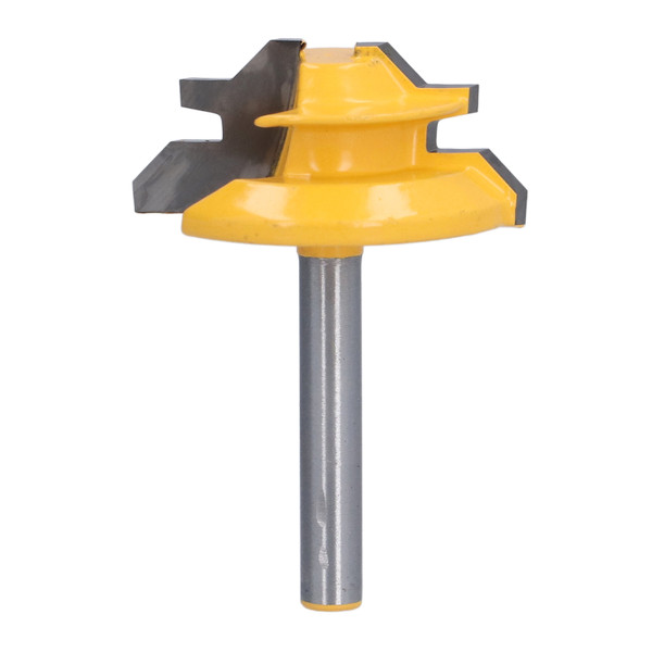 Lock Miter Router Bit 45 Degree Wood Cutter for Woodworking Drilling Power Tools 6mm Shank