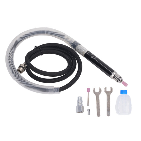 Pneumatic Pencil Die Grinder Kit Aluminum Alloy Speed Adjustable High Concentricity Air Grinder 65000rpm 1/4in Inlet