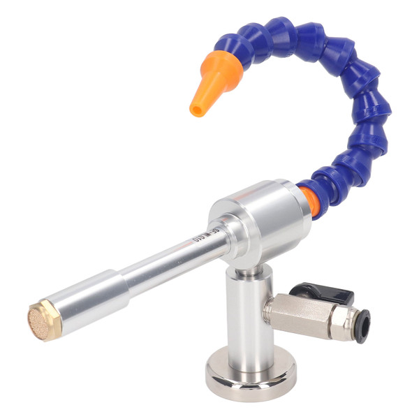 5Pcs Set Cold Air Gun Aluminum Alloy 7 Bar Vortex Dry Cooling Gun with Flexible Tube for Plastic Metal Processing