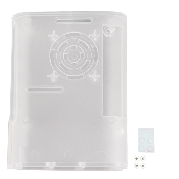Enclosure for Raspberry Pi 4 Model B ABS Case Microcomputer Cooling Shell with Non Slip Mat