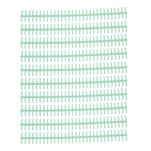 10 Pcs Loose Leaf Binding Spine 30 Hole Cuttable Wear Resistant PP Plastic 10mm Binding Comb for Student Office Green