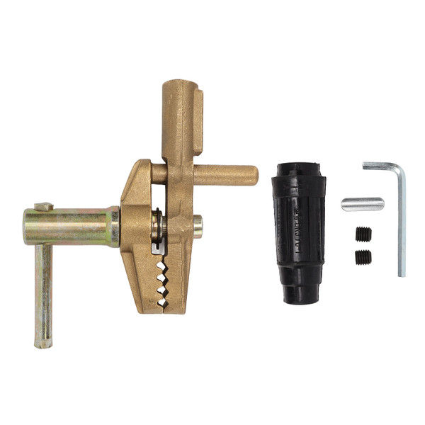 800A Grounding Brass Welding Clamp with Rubber Sleeve Great Electrical Conductivity Welding Earth Clamp 35mm