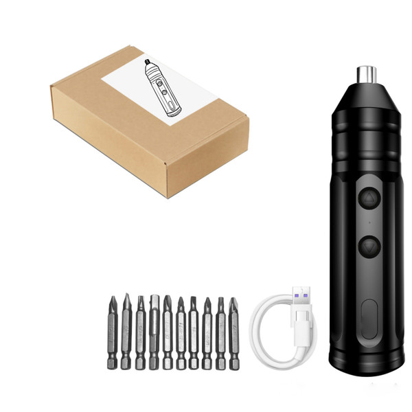 Electric Screwdriver Cordless Brushless Rechargeable Power Drill for Home Working 10pcs