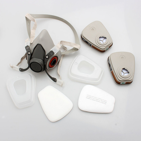 Vapor Mask Safety Mask Respirator Half Face Gas Mask Painted Activated Carbon Mask