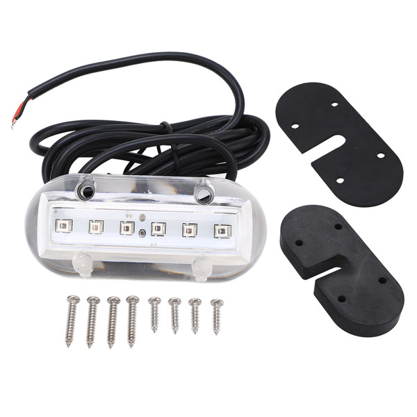 Blue LED Underwater Light IP68 Waterproof Marine Lighting Lamp for Boat Yacht DC12V 1.1W 18LM
