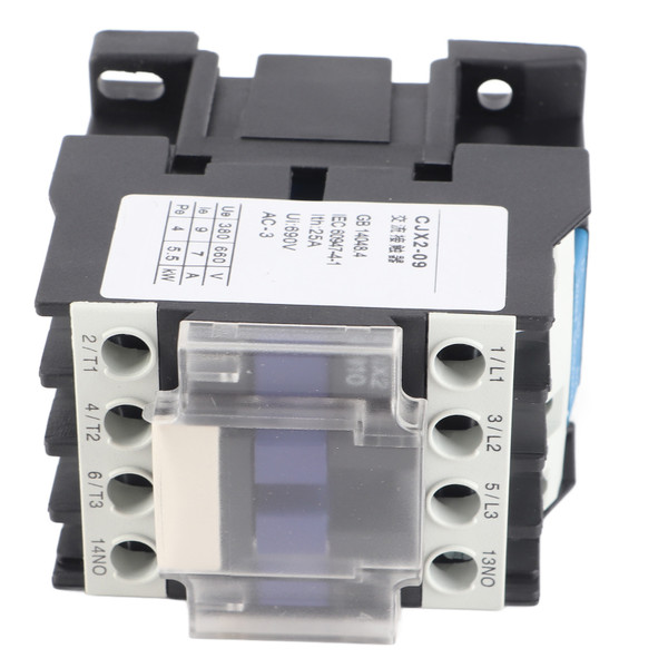 AC Contactor Thickened Contact Strong Conductivity High Sensitivity Normally Open Industrial Contactor for Factory 220V