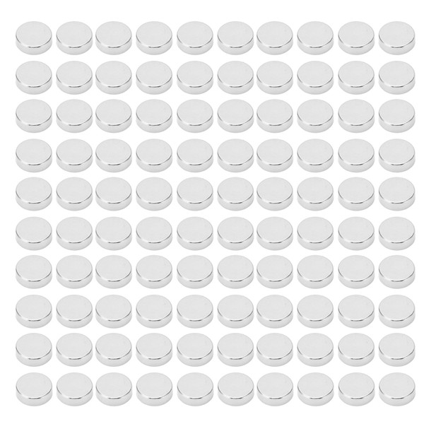 100 Pcs Disc Neodymium Magnet Heavy Duty Strong Magnetism Multifunctional Small Round Magnet for Refrigerator Whiteboard