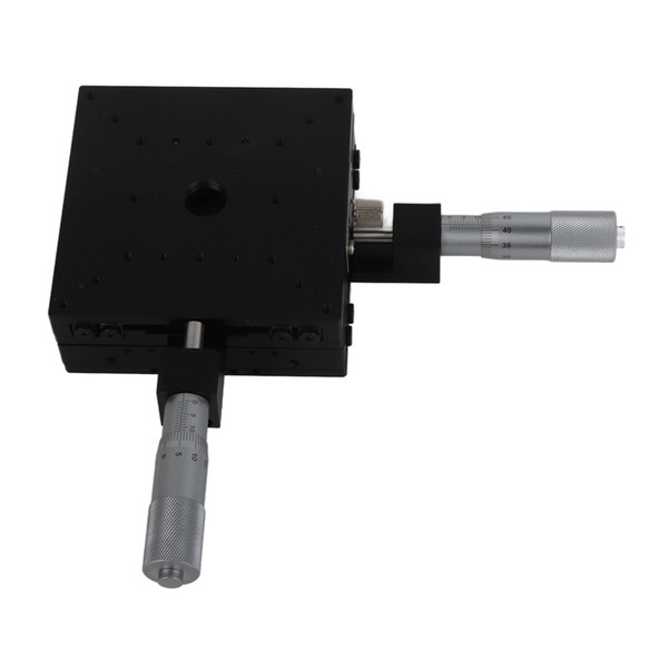 SEMY100‑AC Micrometer Manual Slide Table Trimming Platform Cross Roller Stages 100*100*40mm