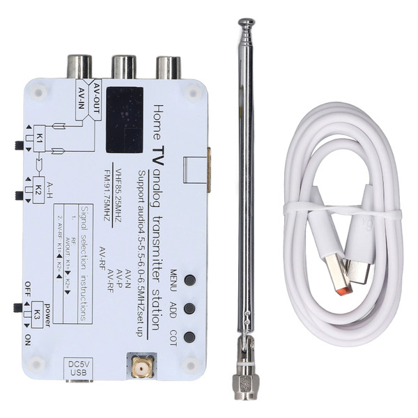 Home TV Analog Transmitter Station Sound Video Signal Transmission AV High Definition Multimedia Interface Input 1080P