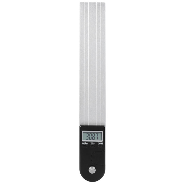 2 In 1 Digital Protractor Accurate Magnetic Aluminum Alloy Measuring Angle Ruler 12in