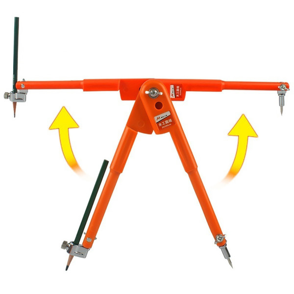 Pencil Compasses Adjustable Dividers Marking and Scribing Compass for Woodworking