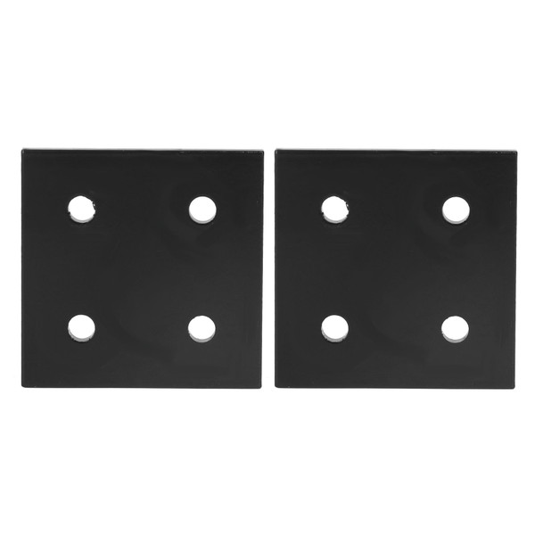 2Pcs Joint Plate Corner Fastener Rectangle Bracket Aluminum Profile Connecting for Wood 4 Holes 8080