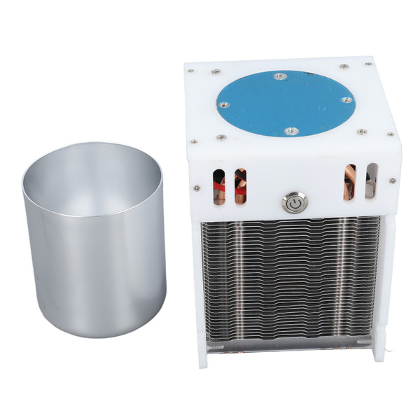 Beverage Cooler Adjustable Temperature Quick Cooling Portable Drink Chiller with Cup for Car Camping Office 12V