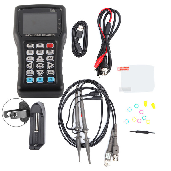 JDS6052S 2in 1 Multifunction Portable Handheld 2CH Digital Oscilloscope Signal Generator 25MHzUS Plug 100-240V