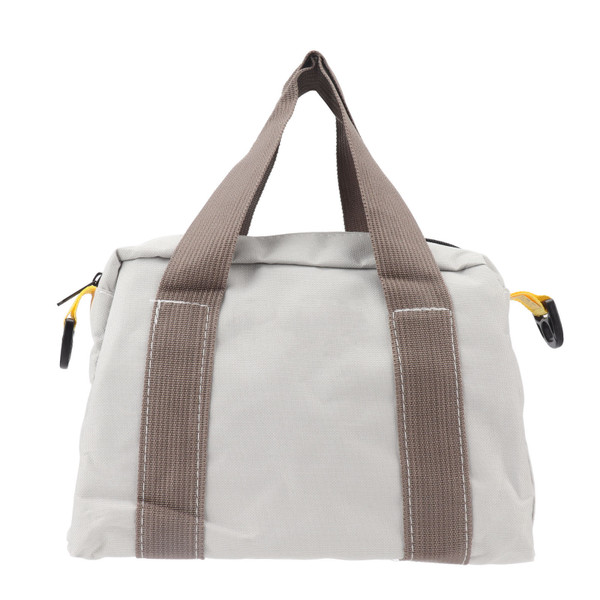Wide Mouth Tool Bag Waterproof High Bearing Capacity Hardware Storage Canvas Case Handbag Gray 12in