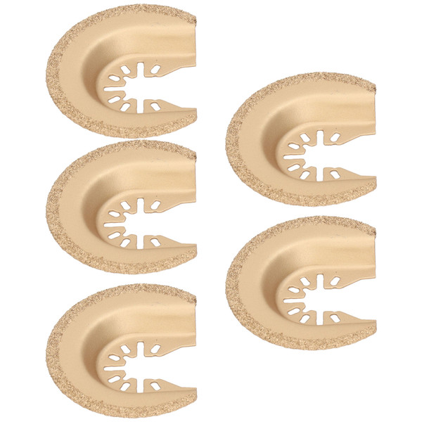 5PCS Semicircular Oscillating Saw Blade Wear Resistant Incisive Surface Electrophoresis Oscillating Tool