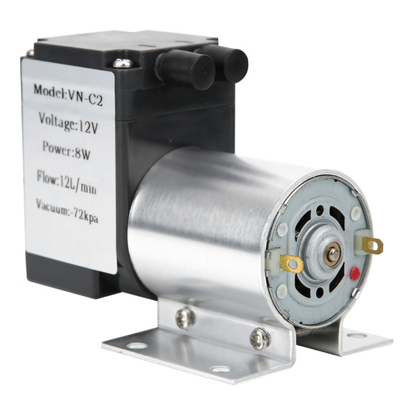 Vacuum Pump Large Power Negative Pressure Suction Pump with Stand -72kpa 8w 12l min(DC12V )