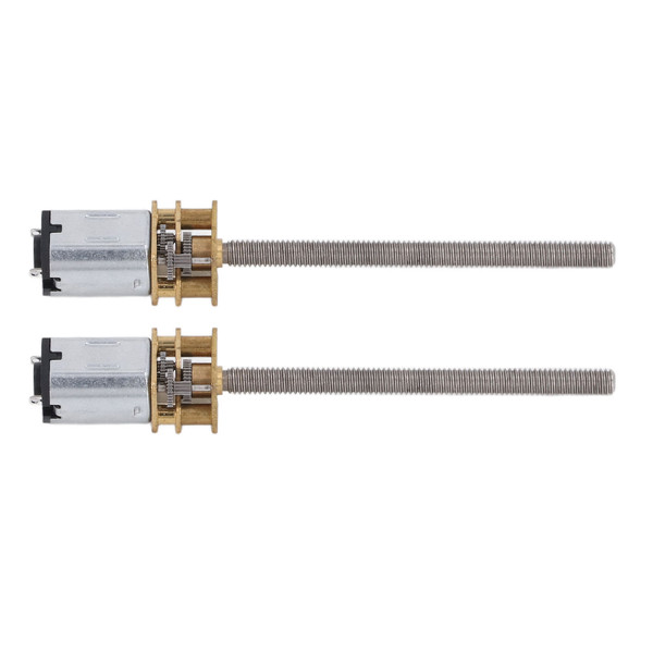 2Pcs DC Geared Motor M4x55mm Lightweight Robust Speed Reduction Gear Motor 500RPM DC6V