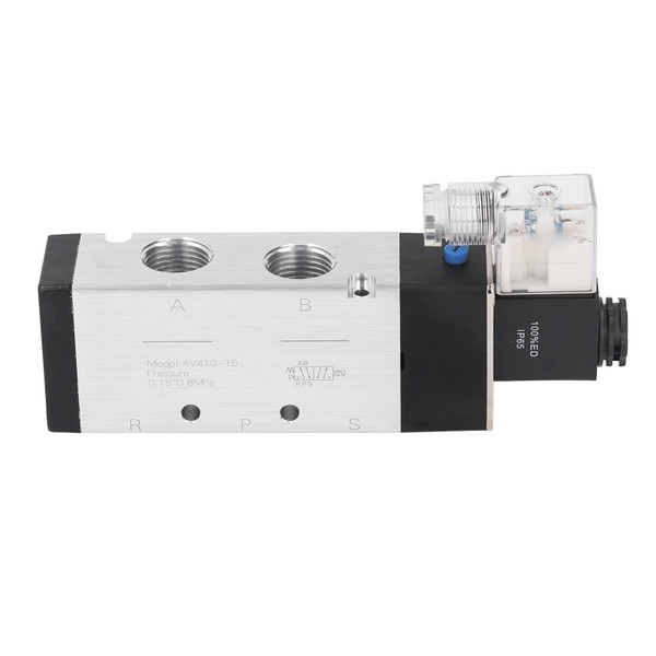 Pneumatic Solenoid Air Valve 2 Position 5 Way IP65 High Accuracy Pilot Head Air Solenoid Valve 0.15‑0.8Mpa AC220V