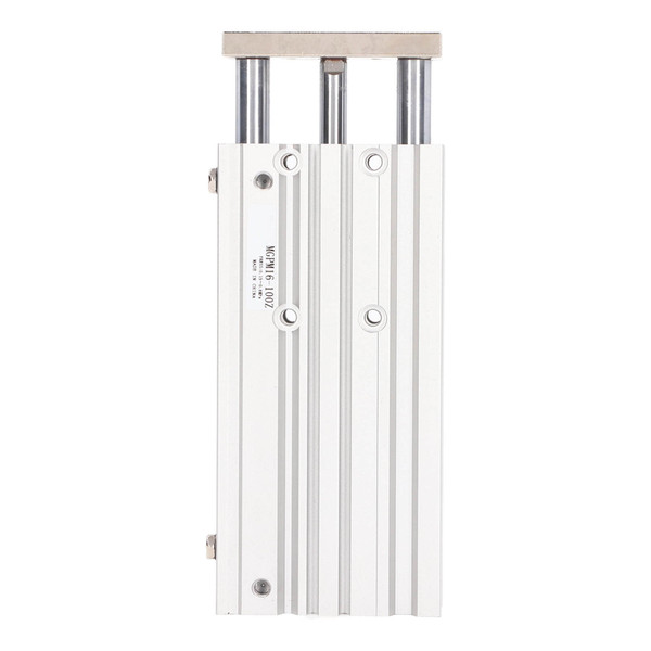 3 Stem Pneumatic Cylinder Aluminum Alloy Double Acting Air Cylinder Guide Rod SMC Type