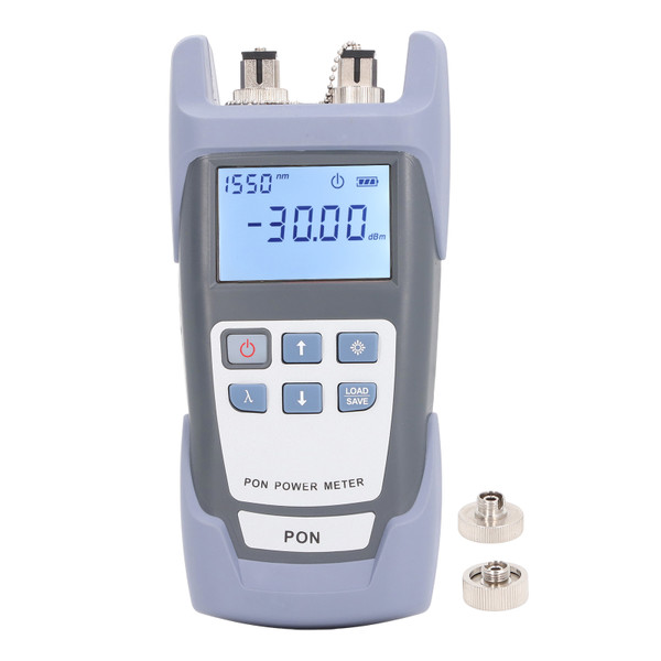 Optical Fiber Power Meter Handheld High Accuracy PON Power Meter Fiber Optic Cable Tester with LCD Display
