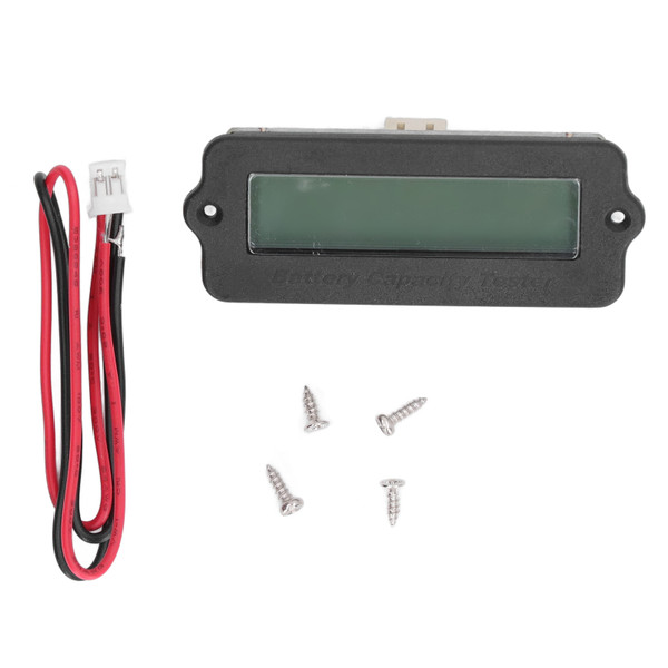 Lithium Ion Battery Monitor Yellow Backlight ABS HD Electric Display Waterproof Battery Capacity Voltage Indicator 4 String