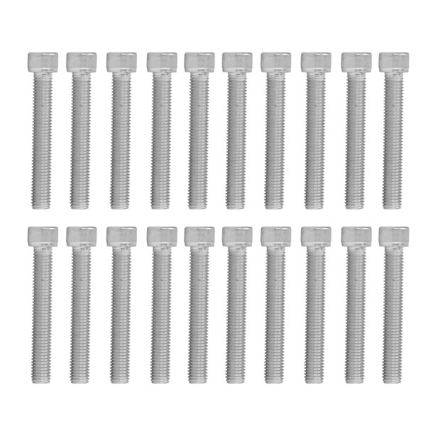 20Pcs Bolt Socket Cap Screws Coarse Thread A2‑70 Stainless Steel M12x1.75 DIN 912M12x65