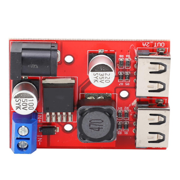 Buck Module 9V/12V/36V to 5V Adjustable Regulated Power Supply Module 3A for Car Charging