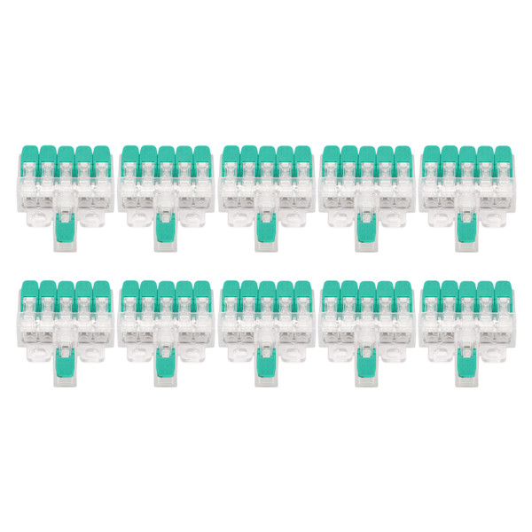10Pcs 1 in 5 Out Electrical Splicing Wire Connector Quick Wiring Splice Cable Connector 41A 450V