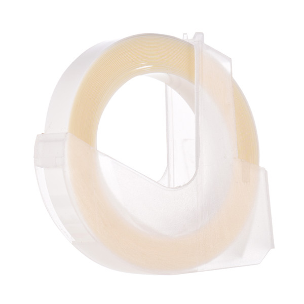 3D Plastic Embossing Label Tape Refill for DYMO 12965 1610 Label Maker with 3/8 Inch * 9.8 feet, 1 Roll Transparent