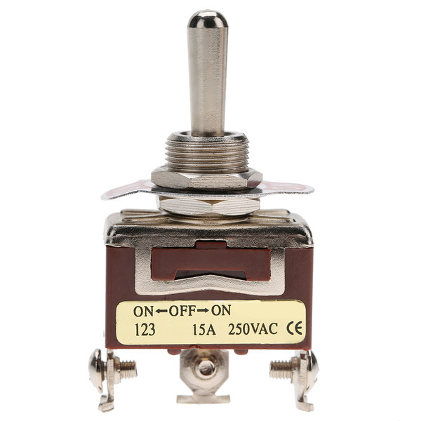 On OFF on Momentary Toggle Switch SPDT 3 pin 12mm 15A 250VAC