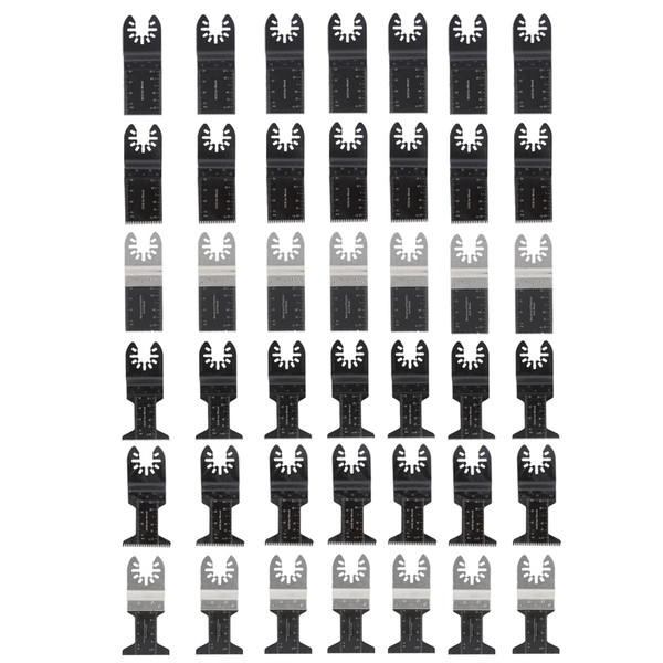 42pcs Oscillating Multi Tool Saw Blades Accessories for Wood Plastic Soft Metal