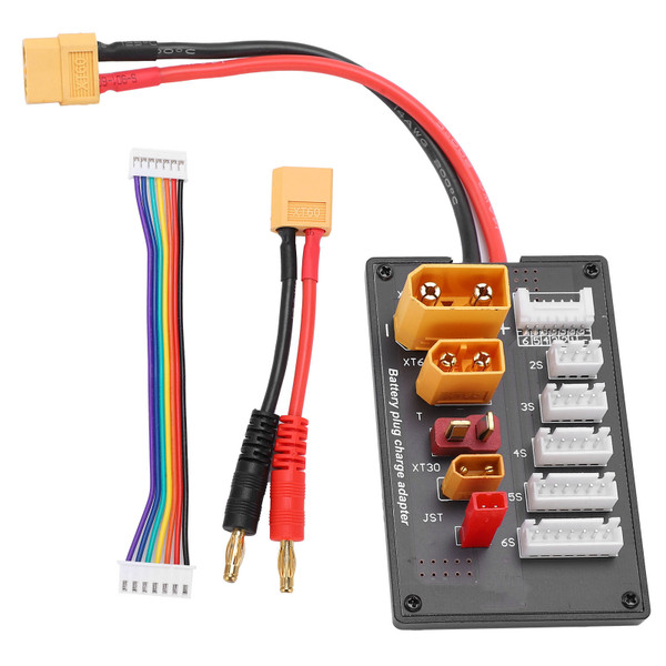 XT60 Lipo Parallel Charging Board Lipo Battery Charger 2S‑6S Parallel Balanced Charging Adapter
