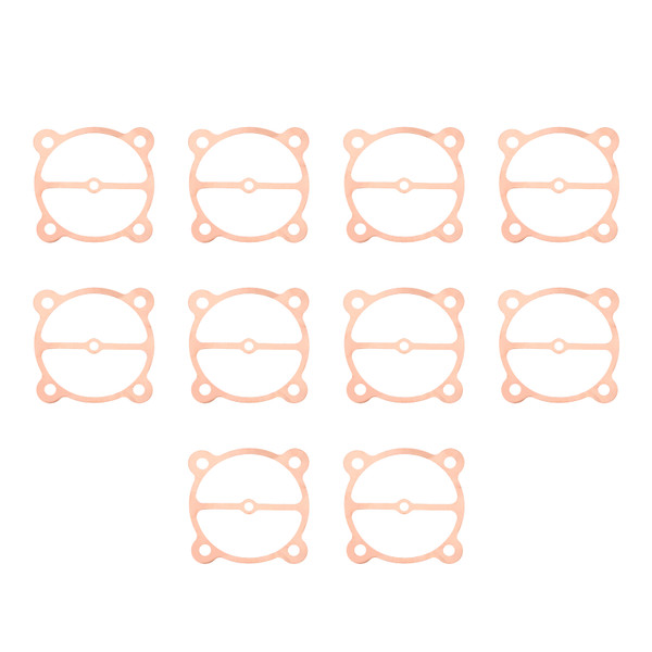 10Pcs Air Compressor Gasket 95 5‑Hole Copper Pad Metal Valve Plate Pump Accessories