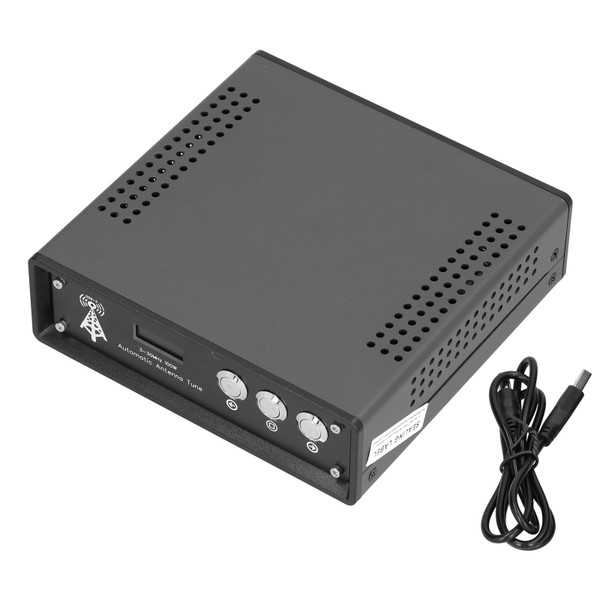 Antenna Tuner Aluminum Alloy Automatic Tester with USB Cable for Shortwave Radios 3M‑30MhZ 5V
