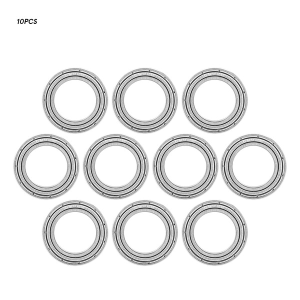 10Pcs 6802ZZ High Speed Double Sided Seal Deep Groove Raceway Ball Bearing 15x24x5mm