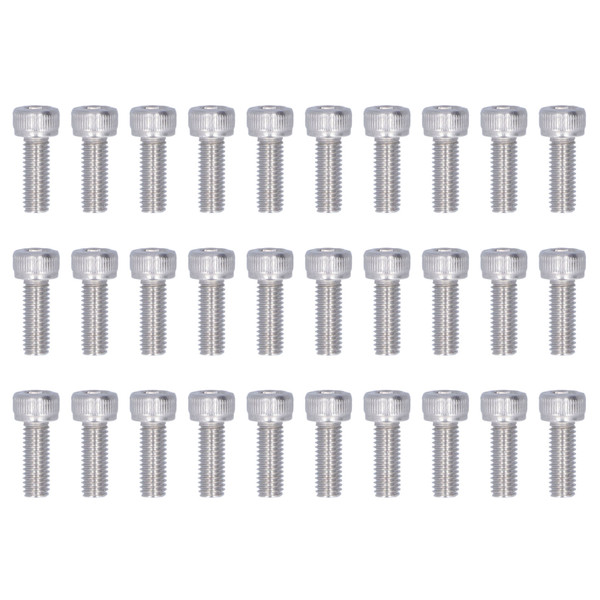30Pcs M5 Cylindrical Head Hex Socket Screw A2 Stainless Steel Hex Head Screws Screw KitM5 X 25