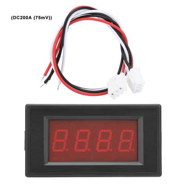 5135A DC5V 3 1/2 Digit Red LED Digital Panel Meter DC Ammeter Ampere Meter (DC200A (75mV))