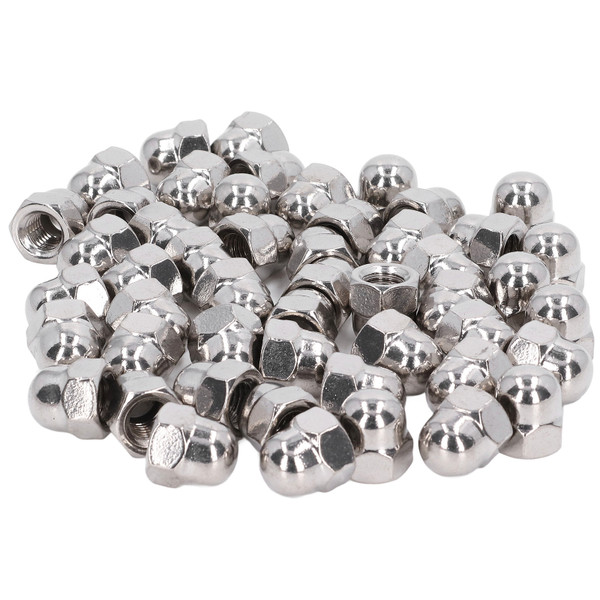 50Pcs Cap Nut 304 Stainless Steel Fastener Accessory Set Kit for Maintenance RepairM4