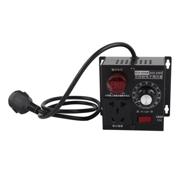AC  4000W SCR Voltage Regulator Motor Fan Speed Controller Dimmer