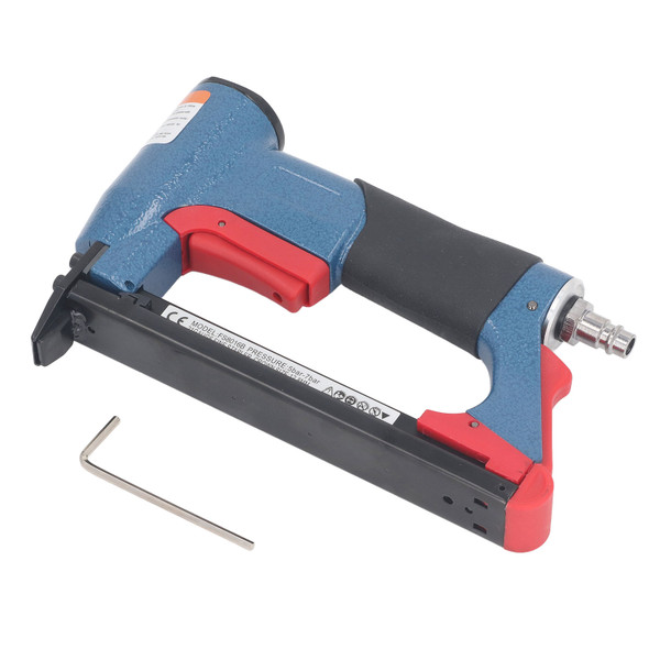 Pneumatic Staple Gun 21 Gauge 140 Nails Capacity Upholstery Stapler for Woodworking Construction Site 1/4in to 5/8in