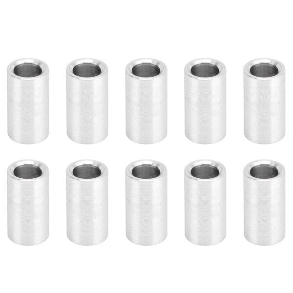 10Pcs Aluminum Alloy Spacer Round Unthreaded Standoff Support Accessories Outer Diameter 6mmLong 11mm