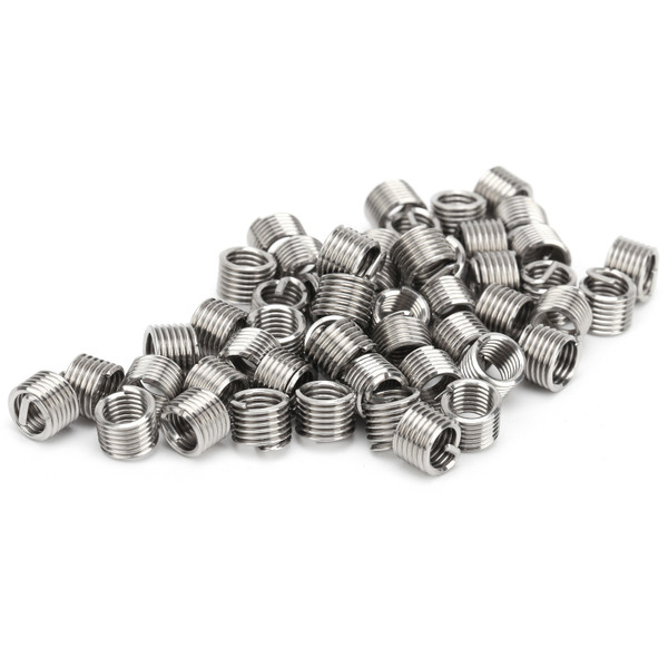 50Pcs Thread Inserts Male Female Reducing Nut Repair Tool Steel Wire Fastener 10-321.5D