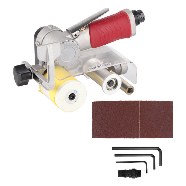 Belt Sander Air Pneumatic Sanding Machine Polishing Grinding Bench for Processing